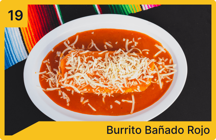 burrito banado rojo